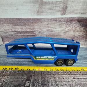 Buddy L pressed steel/plastic Big Brute sound car hauler trailer only blue
